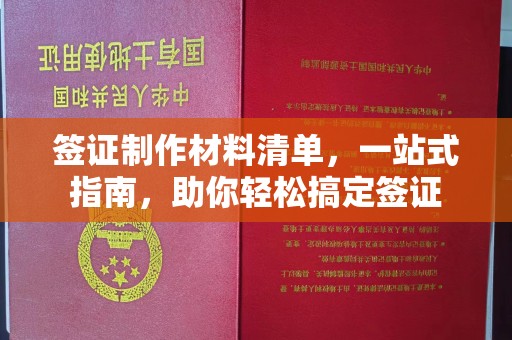 阆中签证制作材料清单，一站式指南，助你轻松搞定签证