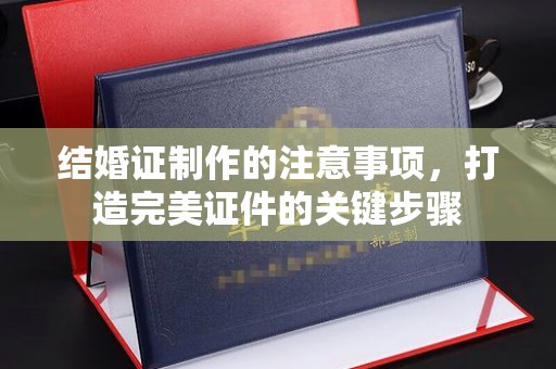 阆中结婚证制作的注意事项，打造完美证件的关键步骤