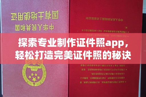 阆中探索专业制作证件照app，轻松打造完美证件照的秘诀
