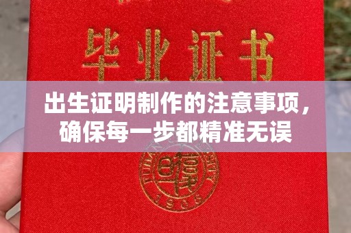 阆中出生证明制作的注意事项，确保每一步都精准无误