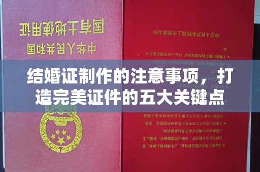 阆中结婚证制作的注意事项，打造完美证件的五大关键点
