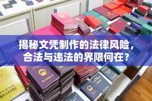 阆中揭秘文凭制作的法律风险，合法与违法的界限何在？