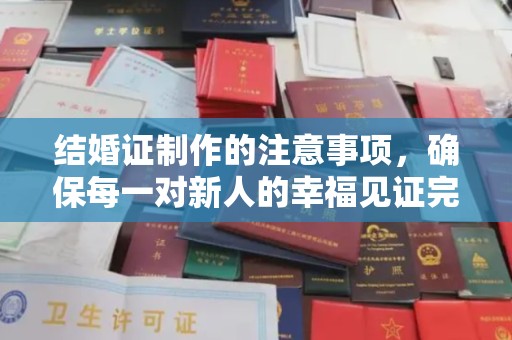 阆中结婚证制作的注意事项，确保每一对新人的幸福见证完美无瑕