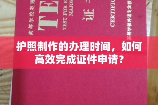 阆中护照制作的办理时间，如何高效完成证件申请？